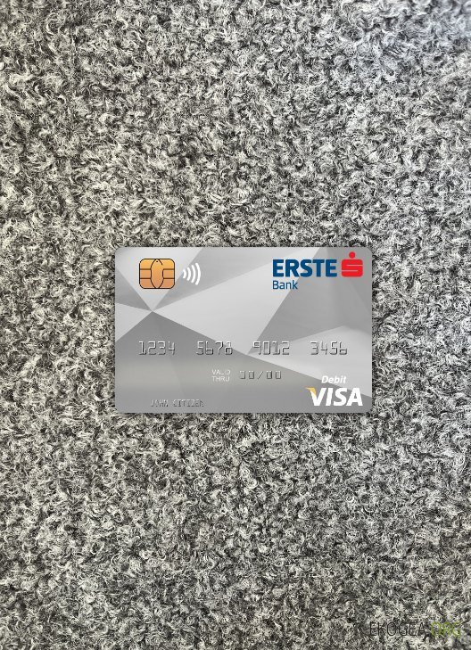 Hongrie Erste Bank carte visa photolook , avant